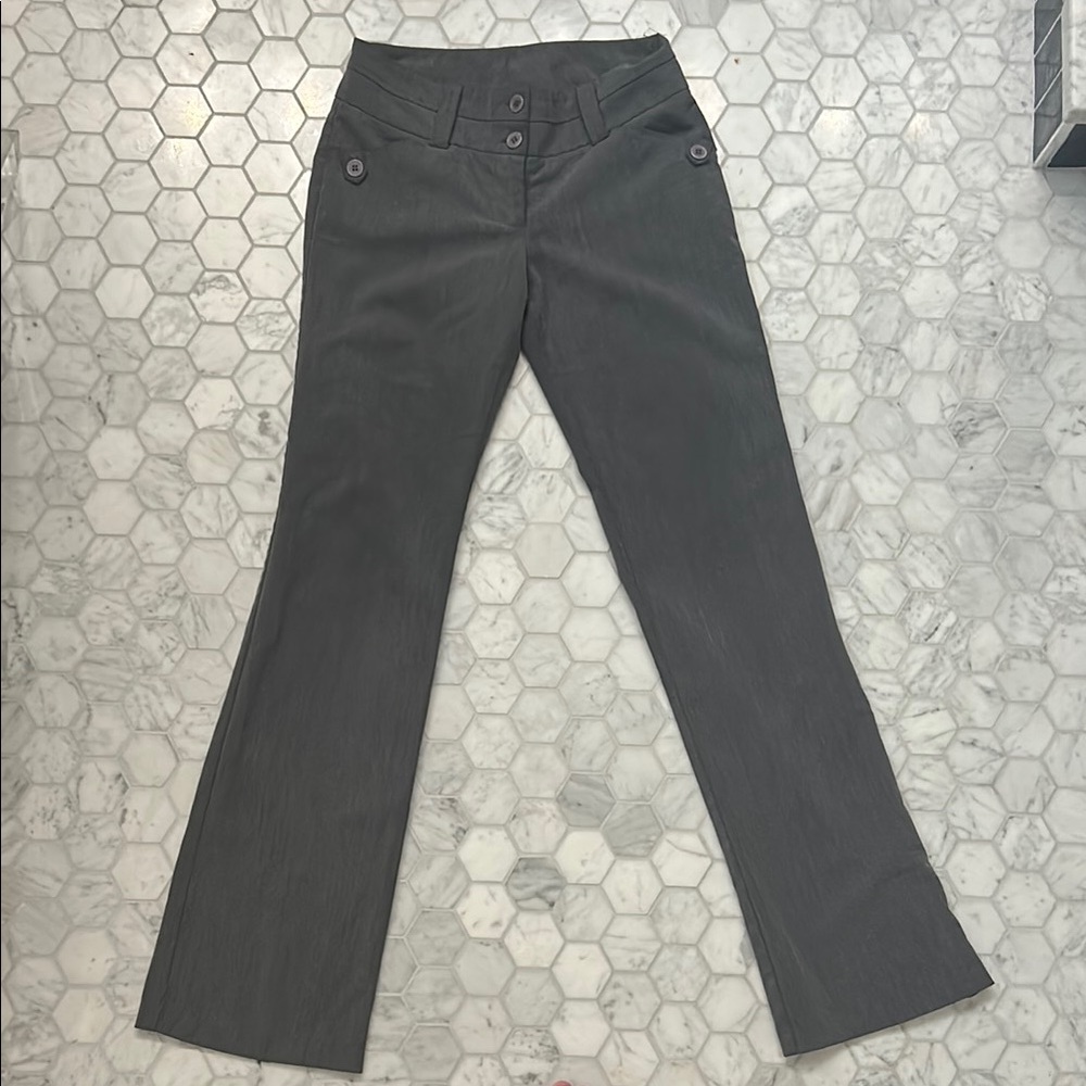 Gray Flared Pants